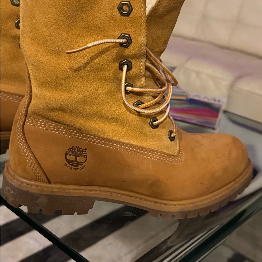 Timberland Honey Brown Lace-Up Boots
